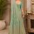 Sangam prints sea green cotton silk woven work traditional saree