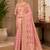Sangam prints dusty pink cotton silk woven work traditional saree