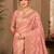 Sangam prints dusty pink cotton silk woven work traditional saree