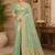 Sangam prints sea green cotton silk woven work traditional saree