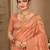 Sangam prints peach cotton silk woven work traditional saree