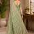 Sangam prints sage green cotton silk woven work traditional saree