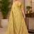 Sangam prints light yellow cotton silk woven work traditional saree