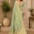 Sangam prints sage green cotton silk woven work traditional saree