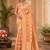 Sangam prints peach cotton silk woven work traditional saree