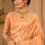 Sangam prints peach cotton silk woven work traditional saree