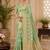 Sangam prints sea green cotton silk woven work traditional saree