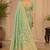 Sangam prints sea green cotton silk woven work traditional saree