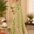 Sangam prints olive green cotton silk woven work traditional saree