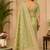 Sangam prints olive green cotton silk woven work traditional saree