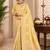 Sangam prints light yellow cotton silk woven work traditional saree