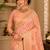 Sangam prints peach cotton silk woven work traditional saree