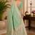 Sangam prints mint green cotton silk woven work traditional saree