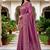 Sangam prints mauve satin woven work traditional saree