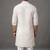 Men's off-white printed kurta set