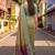 Sangam prints beige-gold satin woven work traditional saree