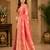 Sangam prints peach pink satin woven work traditional saree