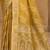 Sangam prints mustard gold satin woven work traditional saree