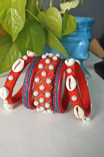  traditional designer bangle set for women 