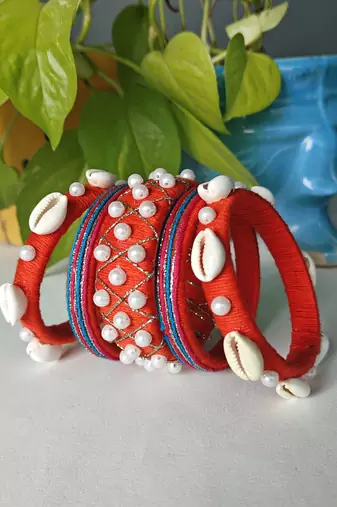  traditional designer bangle set for women 