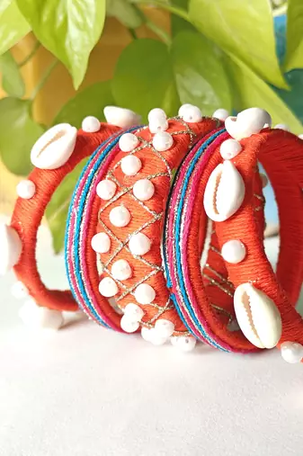 traditional designer bangle set for women 