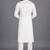 Cream art silk kurta pant