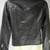 Women’s black  lambskin leather jacket -asymmetrical  zipper detail