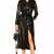 Women's  black  lambskin leather coat- full sleeve