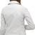 Women’s white biker lambskin leather jacket -zip detailing