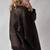 Women’s brown oversized, slouchy fit  lambskin leather jacket