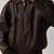 Women’s brown oversized, slouchy fit  lambskin leather jacket