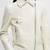 Women’s white  lambskin leather jacket -straight zipper detail & stylish look