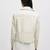 Women’s white  lambskin leather jacket -straight zipper detail & stylish look