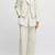 Women’s white  lambskin leather jacket -straight zipper detail & stylish look