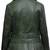 Women’s green leather jacket -asymmetrical zipper detail stylish look