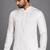 Cream art silk kurta pant