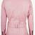 Women’s pink leather jacket -asymmetrical zipper detail stylish look