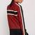 Women’s red black strip  lambskin leather biker jacket