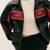Women’s black - red lambskin leather jacket- zipper detail stylish look