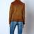 Women’s brown suede lambskin leather jacket -asymmetrical zipper