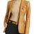 Women’s tan brown mid-length tailored trench style leather coat