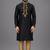 Black art silk kurta pyjama