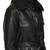 Women’s black pocket mid-length safari-inspired leather trench coat  belted