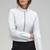 Women’s white lambskin leather jacket- multiple zipper motor biker detail