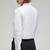 Women’s white lambskin leather jacket- multiple zipper motor biker detail