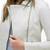 Women’s white lambskin leather jacket-  motor biker detail