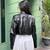 Women’s black lambskin leather short jacket - stright zipp style