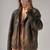 Women’s brown rub off bomber lambskin leather jacket