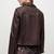 Women’s brown quilted lambskin leather jacket- multiple zipper & stylish look