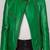 Women’s green lambskin leather jacket -asymmetrical zipper biker jacket